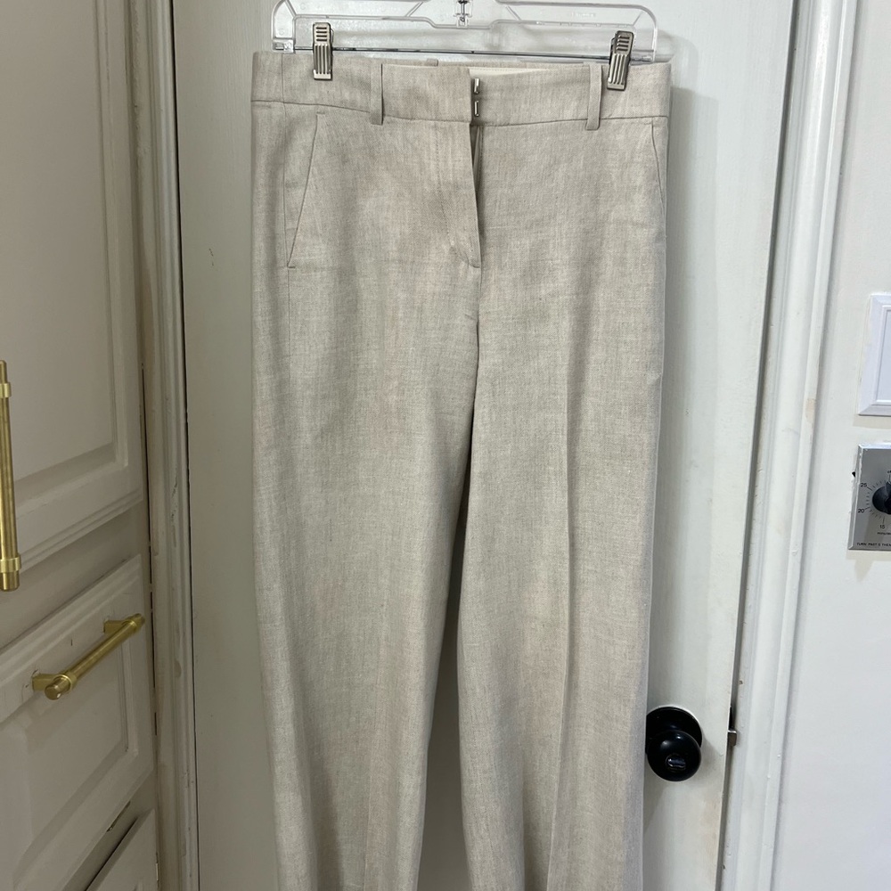 J Crew Linen Cropped Pants